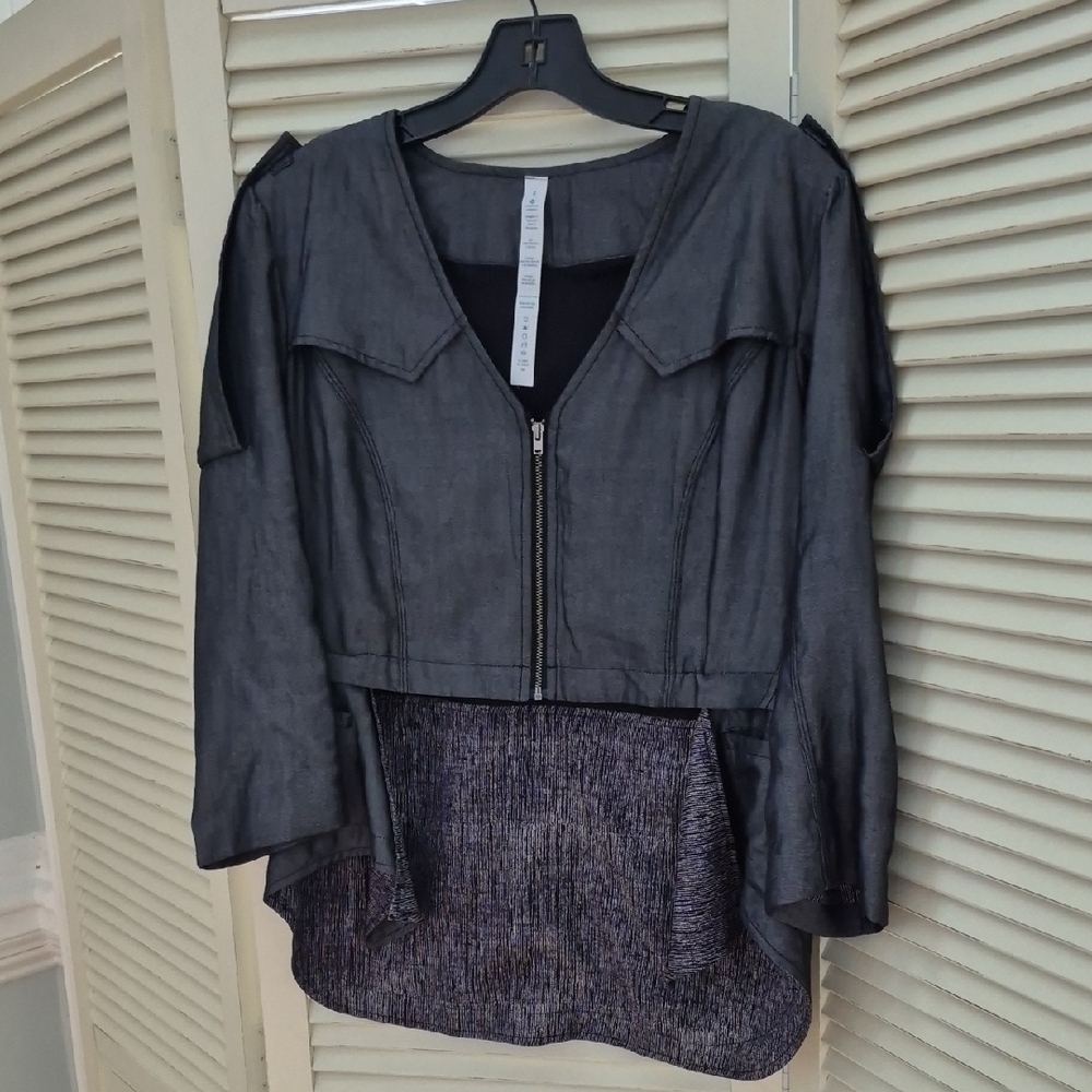 Lululemon Athletica Charcoal Zip-Up Jacket